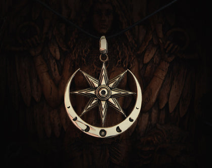 Star of Ishtar Necklace – Inanna Eight-Pointed Star Pendant