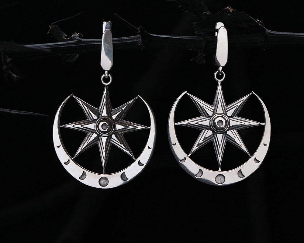 Sterling Silver Ishtar / Innana earrings