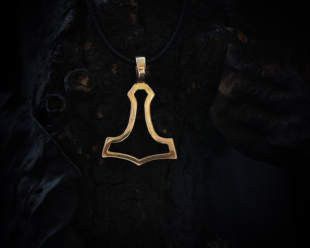 Bronze Mjolnir necklace