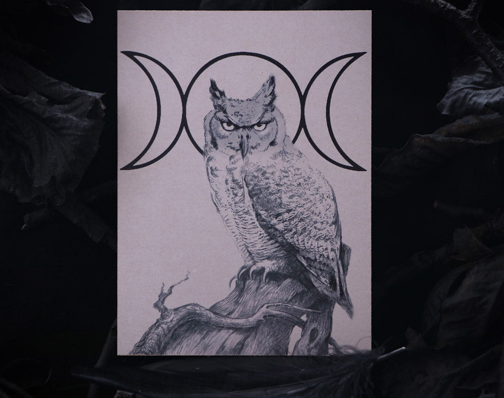 Hecate Goddess Owl - Wall Art Decoration