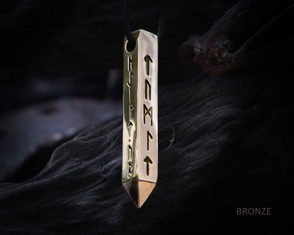 Bronze runes Necklace
