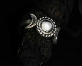 Triple Goddess adjustable Ring