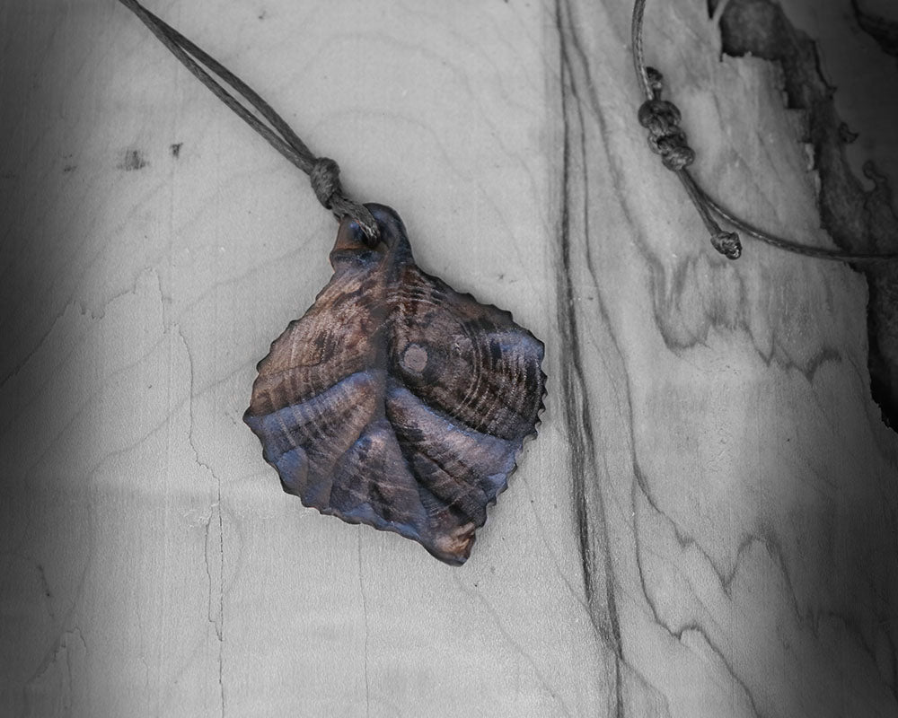 Handcrafted wooden pendant